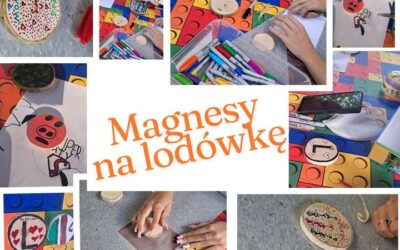 Oprócz spacerów w pięknych okolicznościach przyrody , chętnie wprowadzamy w życie jakieś #techniczneprojekty – tym razem padło na lodówkowe magnesy. Musicie wiedzieć, że to nie tylko ozdabianie drewienek mazakami czy farbą, ale również mozolne szlifowanie krążków, by stały się gładziutkie jak papier.