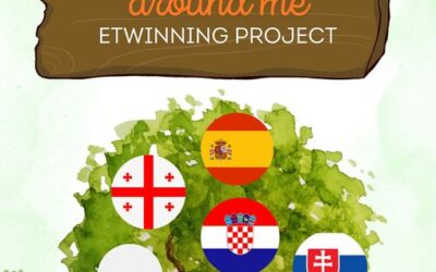 Projecty eTwinning zaczynają się powoli wpisywać w stałe aktywności podejmowane w naszej szkole. Od października rozpoczęliśmy realizację kolejnego międzynarodowego projektu, którego założycielem jesteśmy właśnie my. Projekt nosi nazwę „Natural beauties around me” i dotyczy przyrody, środowiska naturalnego oraz ekologii w miejscu zamieszkania uczestników. W projekcie uczestniczą szkoły z Polski, Hiszpanii, Gruzji, Chorwacji i Słowacji. Wśród działań projektowych planujemy m.in. publikację zdjęć, video, przygotowywanie logo, banerów, map, plakatów promujących ekologię. Zamierzamy również prowadzić obserwacje przyrodnicze, w tym mikroskopowe. Nadrzędnym jednak celem projektu jest umożliwienie uczniom kontaktu z autentycznym językiem angielskim, więc będziemy ze sobą korespondować listownie, spotykać się online, nagrywać podcasty i tworzyć wspólne treści.