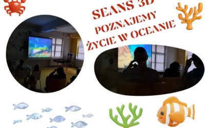 Kolejną grudniową niespodzianką dla uczniów szkoły przy szpitaliku był Seans 3D w naszej świetlicy – Poznawaliśmy życie w oceanie.