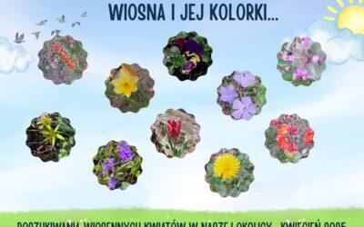 Piękna pogoda, która nas zaczęła rozpieszczać, bardzo uprzyjemnia nam nasze spacerki! Dodatkową atrakcją było poszukiwanie kolorów wiosny..
