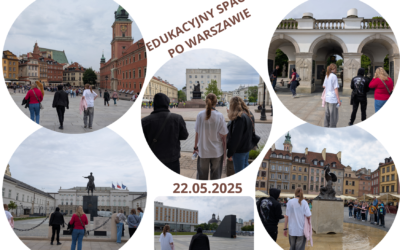 W czwartek odwiedziliśmy naszą stolicę. Pogoda nam dopisała. Podziwialiśmy Stare Miasto i inne pomniki, zabytki Warszawy. Słuchaliśmy ciekawych historii związanych z miastem.Najbardziej spodobała nam się jednak zmiana warty przy Grobie Nieznanego Żołnierza. Warszawa jest piękna…