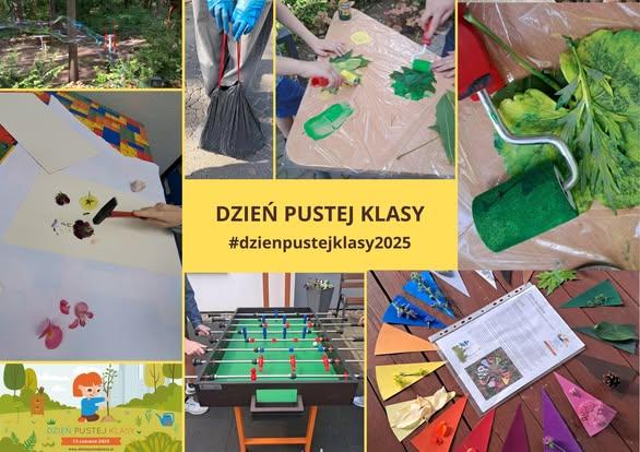Dziś oficjalny Dzień Pustej Klasy 2025 – u nas akcja trwa od dłuższego czasu i w miarę możliwości działamy poza murami szkoły… Lubimy to! 🙂. Na zdjęciach ułameczek warsztatów, działań, zabaw czy gier, które sobie organizujemy w ramach tej akcji. Cieszymy się, że po raz kolejny dołączyliśmy do wydarzenia organizowanego przez Ośrodek Działań Ekologicznych „Źródła” Polecamy i Wam takie działania! #dzienpustejklasy #dzienpustejklasy2025
