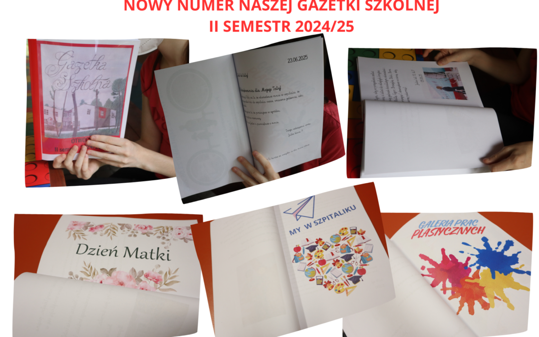 Wydaliśmy kolejny numer Gazetki szkolnej z naszymi tekstami i rysunkami. Autorom wysyłamy egzemplarze gazetki pocztą lub wręczamy osobiście gratulując współpracy redacyjnej . Dziękujemy wszystkim uczniom i przedszkolakom za wkład pracy włożonej w powstanie tego numeru gazetki.
