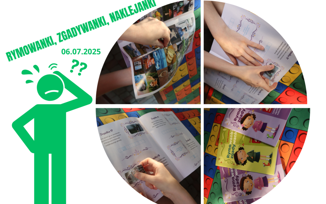 Rymowanki, zgadywanki, naklejanki to nasz szpitalikowy sposób na ciekawe wakacyjne zajęcia, które bardzo spodobały się dzieciom. Polecamy!