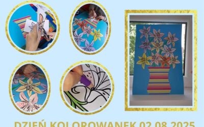 Z okazji dzisiejszego Dnia KOLOROWANEK 🙂, powstało wspaniałe dzieło z bukietem cudownych lilii. Przesyłamy ten wspaniały bukiet inspirowany naszymi pięknie kwitnącymi szkolnymi liliami