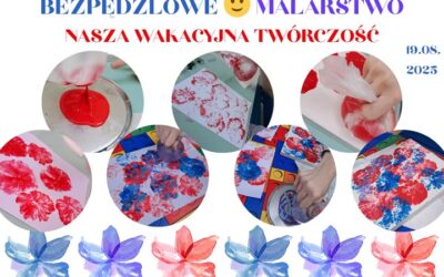 Ale jak to? Farbami bez pędzla? Można! Wystarczy zwykły woreczek 😁!