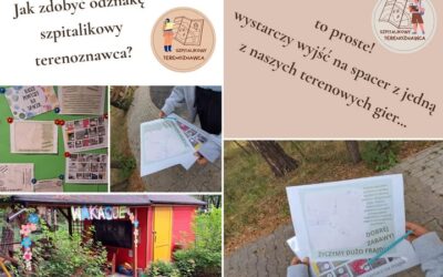 W ramach #innowacjaruchtozdrowieifrajda proponujemy przebywającym u nas wychowankom gry terenowe i spacerki z mapą. Ostatnio nadano kolejne odznaki Szpitalikowego Terenoznawcy.