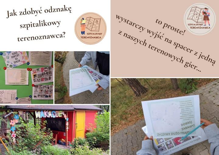 W ramach #innowacjaruchtozdrowieifrajda proponujemy przebywającym u nas wychowankom gry terenowe i spacerki z mapą. Ostatnio nadano kolejne odznaki Szpitalikowego Terenoznawcy.